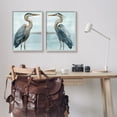 thumbnail image 2 of Stupell Industries Detailed Heron Bird Duo Animals & Insects Painting Gray Framed Art Print Wall Art, 16 x 20, Set of 2, 2 of 9
