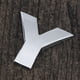thumbnail image 2 of 3D DIY Metallic Alphabet Sticker Car Emblem Letter Silver Badge Decal (Silver Y), 2 of 5