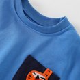 thumbnail image 2 of Gibobby Sudadera con capucha para niños, conjunto de chaqueta básica informal de otoño, Top para niños con cabeza(Azul, 6-7 Años), 2 of 5