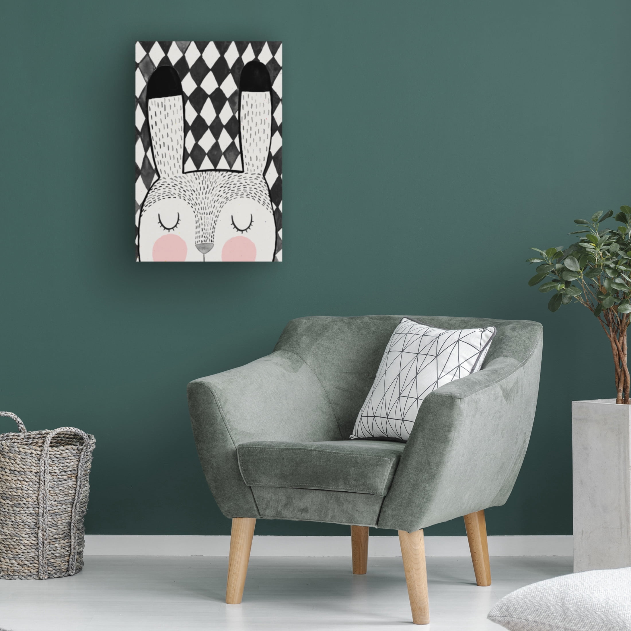 Canvas Wall Art - Treechild 'Bunny' Wall Art for Living Room, Bedroom, or Office D?cor by Trademark Fine Art - 16 x 24 Inches