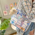 thumbnail image 1 of Bolso transparente impermeable lindo bolso de hombro de gran capacidad para mujeres niñas trabajo escolar tipo 2, 1 of 5