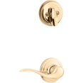 thumbnail image 1 of Paquete de molduras de puerta Kwikset 966TNL RH 3 UNIV Tustin de latón pulido, 1 of 1