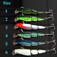 thumbnail image 2 of 10cm Life-like Laser Reflective Hard Fish Lure Jointed Swim Bait Fishing Tackle, 2 of 6