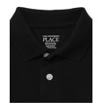 thumbnail image 2 of The Children's Place Polo de piqué de manga corta para bebés y niños pequeños, color negro 3T, 2 of 2