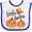 White and Royal, variant on Inktastic Little Sister Pumpkins with Fall Leaves Girls Baby Bib
