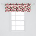 thumbnail image 2 of Ambesonne Cherry Window Valance, Cartoon Summer Fruit Art, 54" X 18", Raspberry Dark Pink, 2 of 3