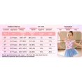 thumbnail image 5 of Lanbubble Girls Ballet Leotards Ruffle Sleeve Toddler Ballerina Dance Dress with Shiny Tutu Skirt 3-7 Years, 5 of 8