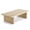 Beige + MDF + Primary Living Space, variant on FENGFAN Rectangular Faux Travertine Coffee Table Split Top Thick Slab Legs MDF Engineered Wood Beige Stone Look Minimalist Single Pack