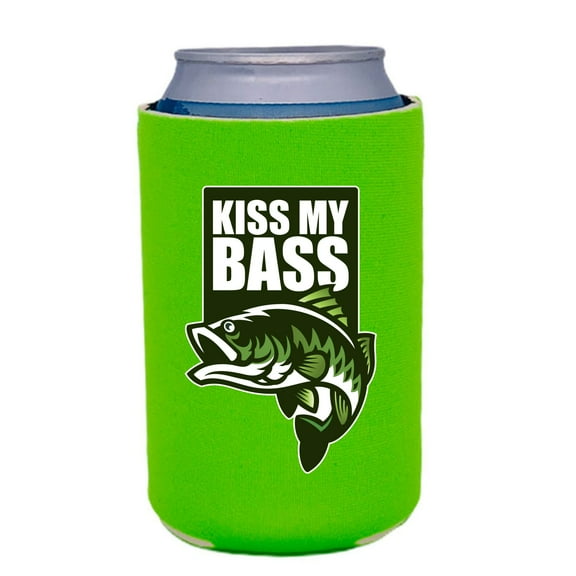 Kiss My Bass Can Coolie (Neon Green)