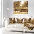 thumbnail image 2 of Designart Beautiful Rural African Huts - Landscape Printed Throw Pillow - 16x16, 2 of 4