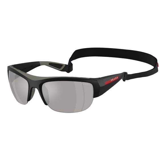 Prada Linea Rossa Men's 0Ps A01s Sporty Black Frame Sunglasses Black