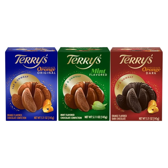 Terry’s Chocolate Ball Variety Pack Orange Milk, Dark, and Mint 5.11oz 3 Pack