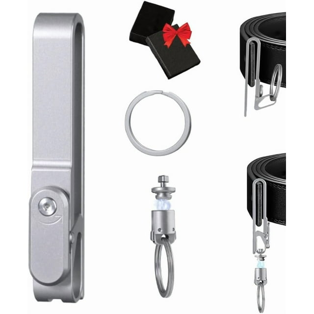 Titanium Alloy Magnetic Keychain - Anti-Lost Quick-Release Key Ring, Smart Locked Belt Keys Chain with Spring