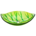 thumbnail image 4 of Eden Bath EB_GS18 Bathroom Green Leaf Shaped Tempered Glass Vessel Sink, 4 of 7