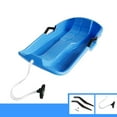 thumbnail image 4 of DYNWAVECA Snowboard Toboggan, with Pull Rope Wear Resistant, Grass Sliding, Balance Snow Sleigh Slider for Snow Skiing Accessories Outdoor Winter , Blue, 4 of 10