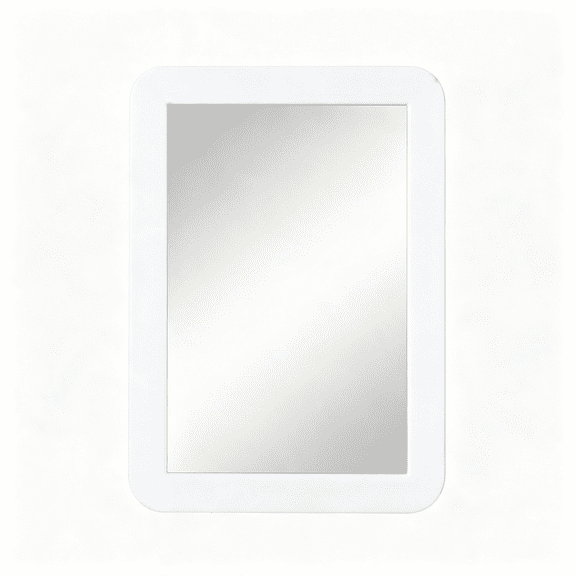 XIBUFE Magnetic Locker Mirror,5X7 Real Glass Small Mirrors for Locker with Magnetic Backing,For School Locker,Bathroom,Household Refrigerator,Locker Accessory (White)