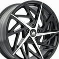 thumbnail image 2 of 20x8.5 Mazzi 377 Freestyle Gloss Black/Machined Wheel 5x4.5 (35mm), 2 of 3
