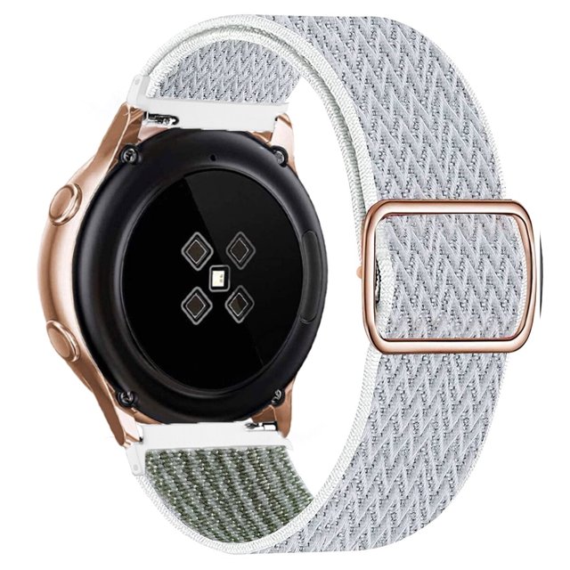 Correa de 20mm y 22mm para Samsung Galaxy Watch 5/pro/4/classic/3/Active 2 44 45mm Gear S3 correa de nailon elástico Huawei GT 2 2e pro 3 Tan Jianjun unisex