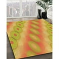 thumbnail image 2 of Ahgly Company Indoor Rectangle Patterned Neon Orange Area Rugs, 2' x 5', 2 of 6