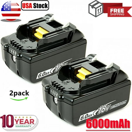 

18 Volt 2x6.0Ah Battery for Makita LXT BL1830 BL1850 BL1860 LITHIUM ION