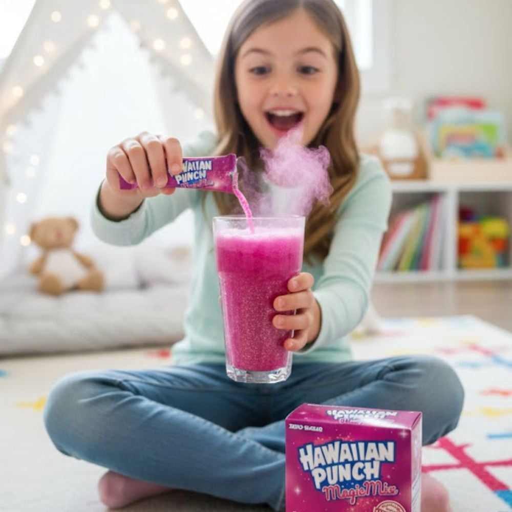 Hawaiian Punch Magic Mix Fairy Dust Drink Mix (2 Pack)  Zero Sugar On-The-Go Powder Sticks with Vitamin C