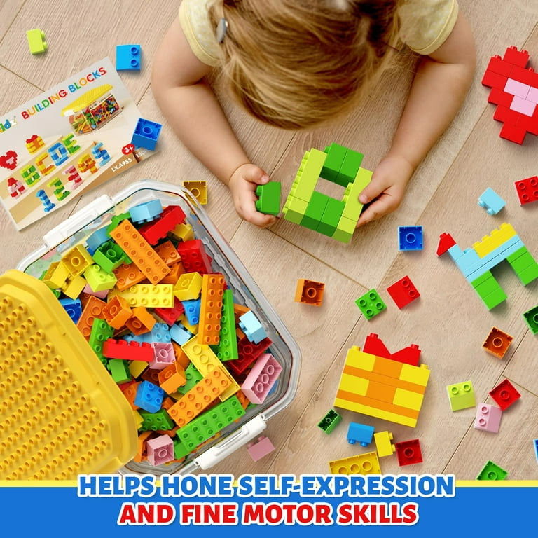 Building Blocks Lego Sets Burgkidz 150-Piece Jumbo STEM Toys