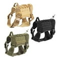 thumbnail image 1 of New Police K9 Tactical Training Dog Harness Military Adjustable Molle Nylon Vest, 1 of 5