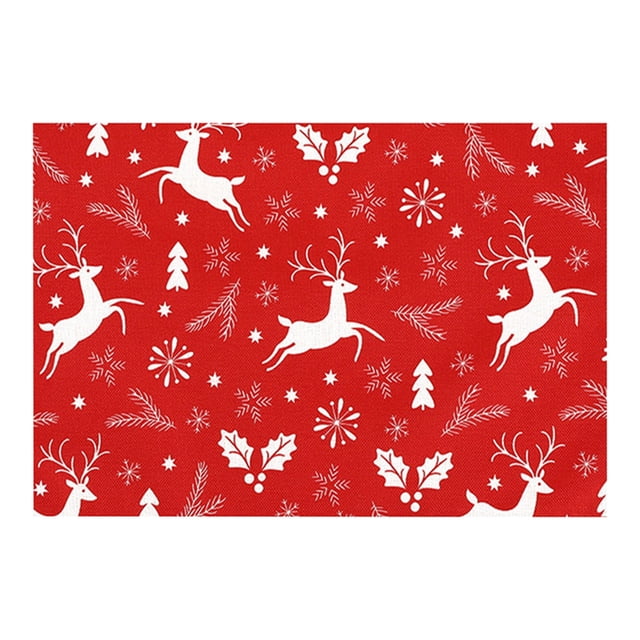 Christmas Table Decorations, Christmas Table Decoration Insulation Mat Kitchen and Dining Room Non Slip Waterproofing Mat