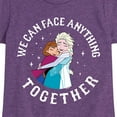thumbnail image 3 of Frozen - We Can Face Anything - Toddler And Youth Girls Short Sleeve Graphic T-Shirt, 3 of 5