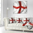thumbnail image 3 of Designart Flag of England - Contemporary Throw Pillow - 18x18, 3 of 5