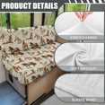 thumbnail image 6 of XYZCANDO Horse RV Dinette Cushions Stretchable RV Decor Universal Sofa Coves Washable Sofa Slip Covers for 2 Seat Cushion Couch Loveseat Sofa Chair Cover Furniture Protector White, 6 of 7