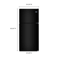 thumbnail image 3 of Maytag MRT311FFFE - Refrigerator/Freezer - Top-Freezer - Freestanding - Width: 32.8 in - Depth: 30.6 in - Height: 65.7 in - 20.5 cu. ft - Black, 3 of 3