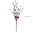 thumbnail image 3 of HengDidi Realistic Red White Blue Faux Berry Sprigs with Stars - 40cm Patriotic Decor for 4th of July, Memorial Day, Veterans Day, Indoor Outdoor Party Centerpiece (Durable Cloth), 3 of 6