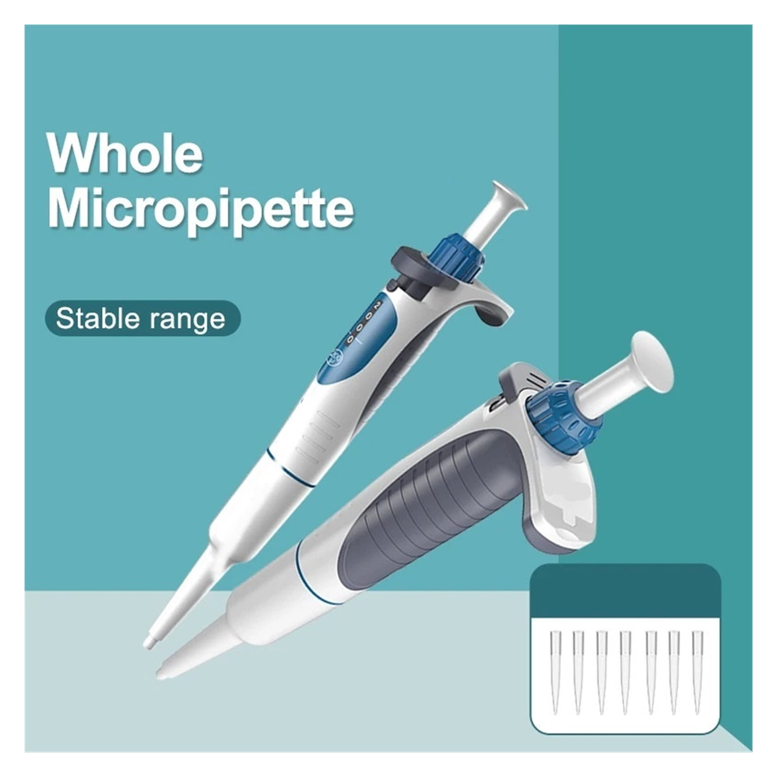 Laboratory Pipette,Digital Adjustable Micropipette Lab Equipment With Pipette Tips ,Precision & Accuracy