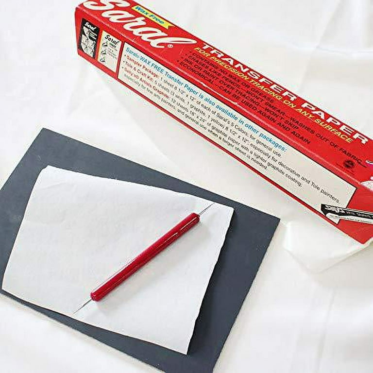 Carbon Paper Black Graphite Paper Transfer Tracing 200 Sheets and 5 Pieces  Ball Embossing Styluses for Wood, Paper, Canvas and Other Art Surfaces (8.5