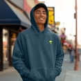 thumbnail image 5 of Dalix Alien Embroidery Relaxed Hoodie Soft Fleece Sweatshirt Fit Lounge Mens in Midnight Blue XS X-Small, 5 of 5