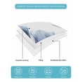 thumbnail image 5 of Quilts Queen Size, Blue Tulips Soft Comforter Bedding Set for Bed, Spring Summer Floral Rustic Botanical Lightweight Quilted Bedspread with Pillow Cover(2 Pieces) for All Season, 90x96 Inch, 5 of 6