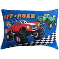 thumbnail image 5 of Todays Kids Monster Truck Bedding Toddler Bed Sheets 2-Piece Toddler Bed Sets for Boys Crib Size, 28x52 Fitted Sheet & 20x30 Pillowcase, Soft Breathable & Fade-Resistant Microfiber, Machine Washable, 5 of 6