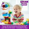 thumbnail image 4 of Roylco STEAM Lock Blox Building Kit - Bloques de construcción de aprendizaje de vapor para niños - Juguete de construcción de ingeniería de tallos, 4 of 5