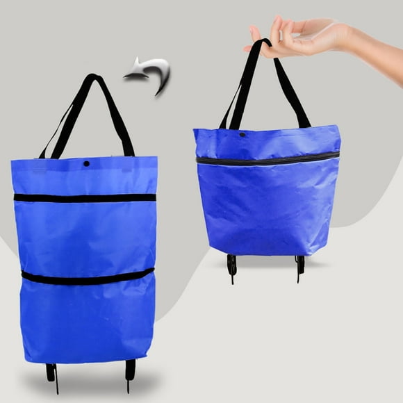 Shopping Cart with Wheels Shopping Trolley Bag Portable Multifunction Folable Tote Bag Shopping Cart Reusable Grocery Bags with Wheels Rolling Grocery Cart 1 * Tugboat Bag Sale