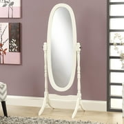 Mirror, Full Length, Standing, Floor, 60 Oval, Dressing, Bedroom, Wood, White, Traditional