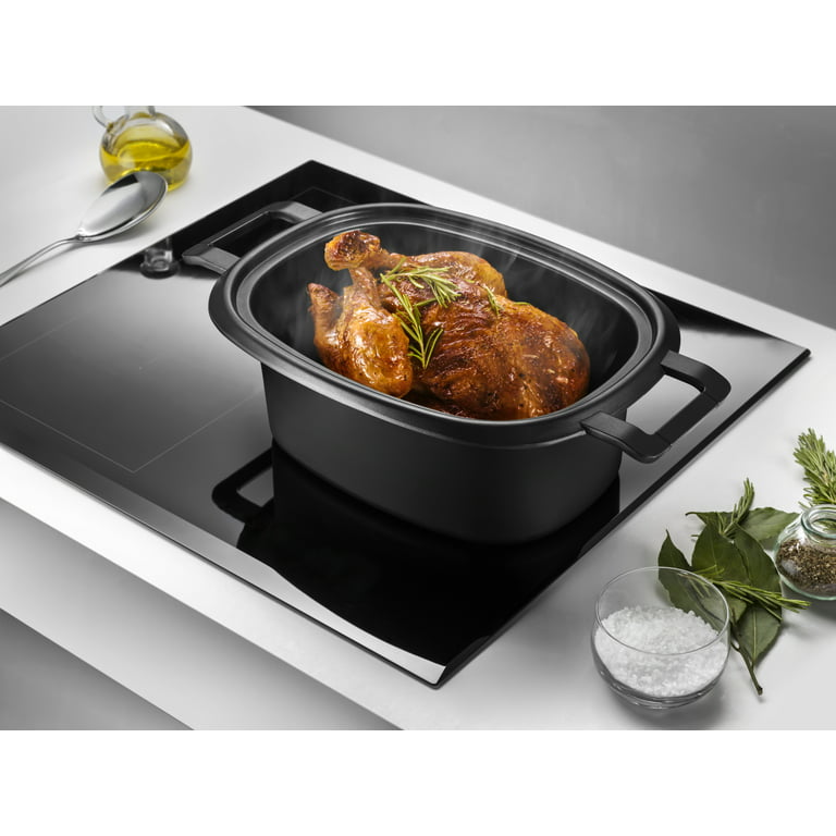  DeLonghi Livenza Multi-Cooker, Stainless Steel - 6 qt - Crock  Pot Slow Cooker - 24-Hour Programmability & Seven Modes - Includes  Non-Stick Dishwasher-Safe Pot, Steam Rack & Glass Lid: Home 