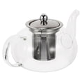thumbnail image 3 of Here's a refined and professional product description based on the title you provided:\n\n \n\n**Transparent Glass Tea Pot with Stainless Steel Infuser –, 3 of 4