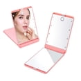 thumbnail image 2 of Espejo cosmético con luces LED, espejo de maquillaje plegable con aumento y sensor táctil regulable para mujer, portátil, 2 of 8