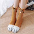 thumbnail image 4 of BR Calcetines acogedores de lana de invierno: 5 pares para mujeres, niñas y damas, 4 of 5