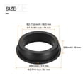 thumbnail image 2 of Unique Bargains Support de Illet en Caoutchouc Dia 2-7/32 Pieds (56.3mm) Rond Type T pour Protection des Fils, 2 of 5