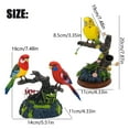 thumbnail image 3 of ZMKIAG Interactive Voice Controlled Electronic Bird Toy, Realistic Parrot Toy, Talking Parrot with Recording & Playback Function for Children Perfect Festival Birthday Gifts, 3 of 9