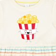 thumbnail image 4 of Inktastic Cute Kawaii Popcorn Girls Baby Dress, 4 of 5