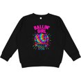 thumbnail image 2 of Inktastic Ballin' Girl Basketball Rainbow Splash Youth Sweatshirt, 2 of 4