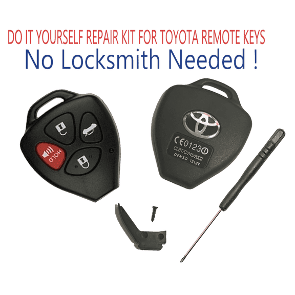 Toyota Camry 2006-2012 Remote Key Head Repair Kit Shell Case DIY Screwdriver